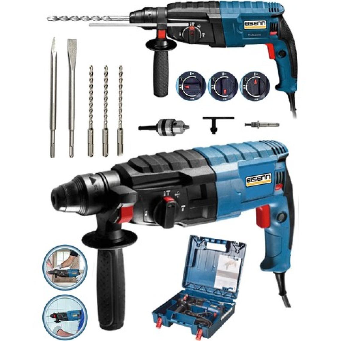 Eisenn Germany Technology Heavy Duty 3600 W Kırıcı Delici Matkap + 5 Pcs Set