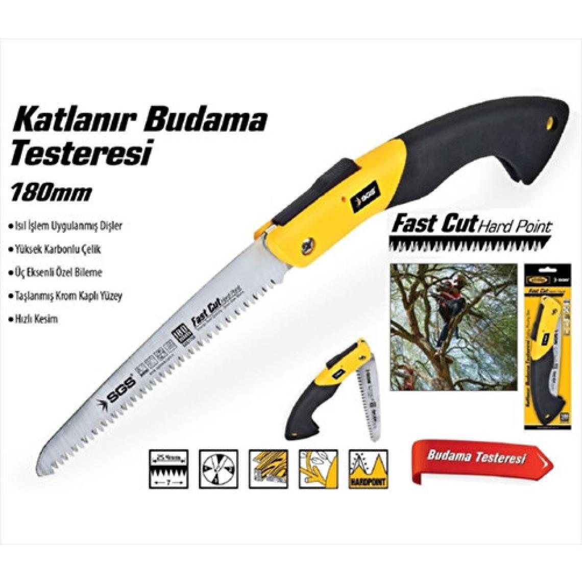 Sgs 1755 Katlanır Budama Testeresi 180Mm