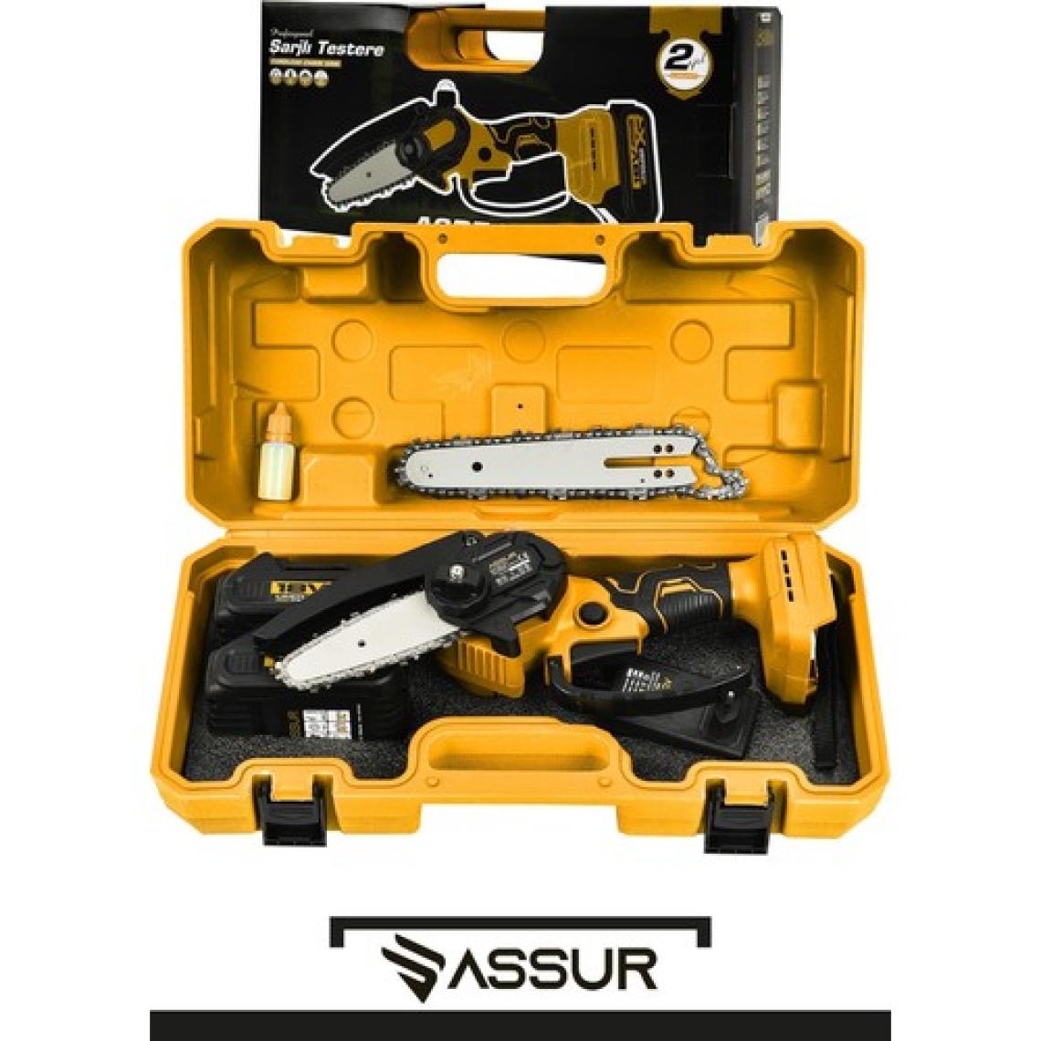 Assur 18V Çift Akülü Ağaç Odun Dal Budama Testere