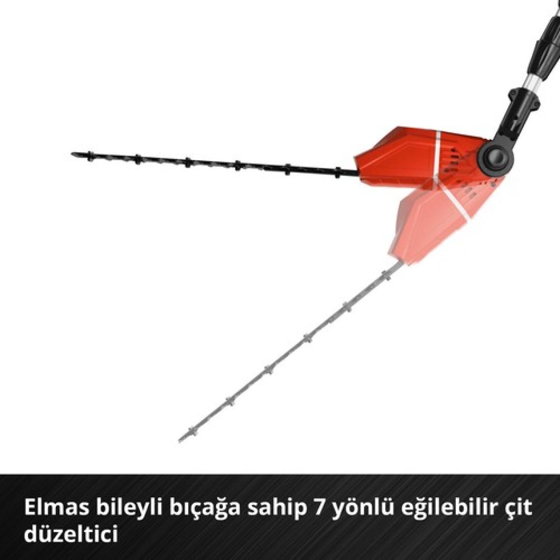 Einhell Akülü Çok Fonksiyonlu Budama GE-HC 18 Li T-Solo (2'si 1 arada çit budama ve motorlu testere, Oregon kılavuz, akü ve şarj cihazı dahil değildir) - 3410800
