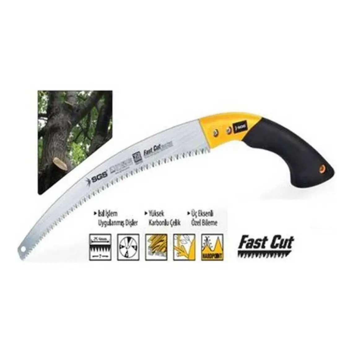Sgs Kılıflı Budama Testeresi 350Mm Sgs1753 (1 Adet)