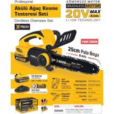SGS5320 - 20 Volt Akülü Ağaç Kesme Budama Testere Makina Seti 25 cm Pala