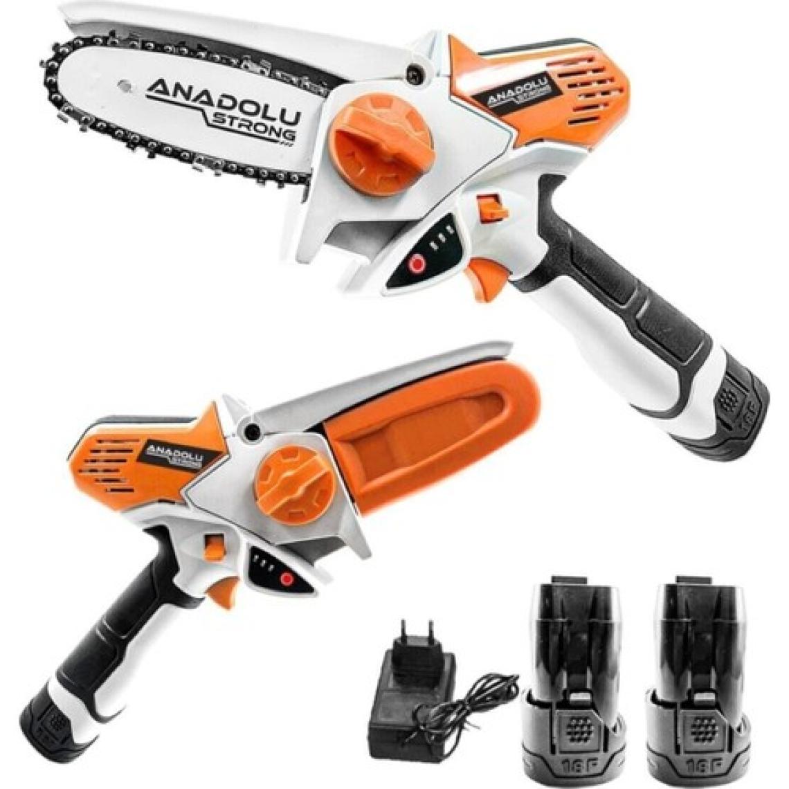 Anadolu Strong ANS-1064 ÇIFT Akülü Bakır Sarğılı Pratik Şarjlı Testere