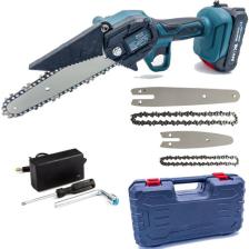 Stilmax 24V 5AH 2000W Çift Akülü 10-15 Cm Uzun Kısa Pala 2x Zincir Şarjlı Dal Kesme Budama Bıçkı Testeresi