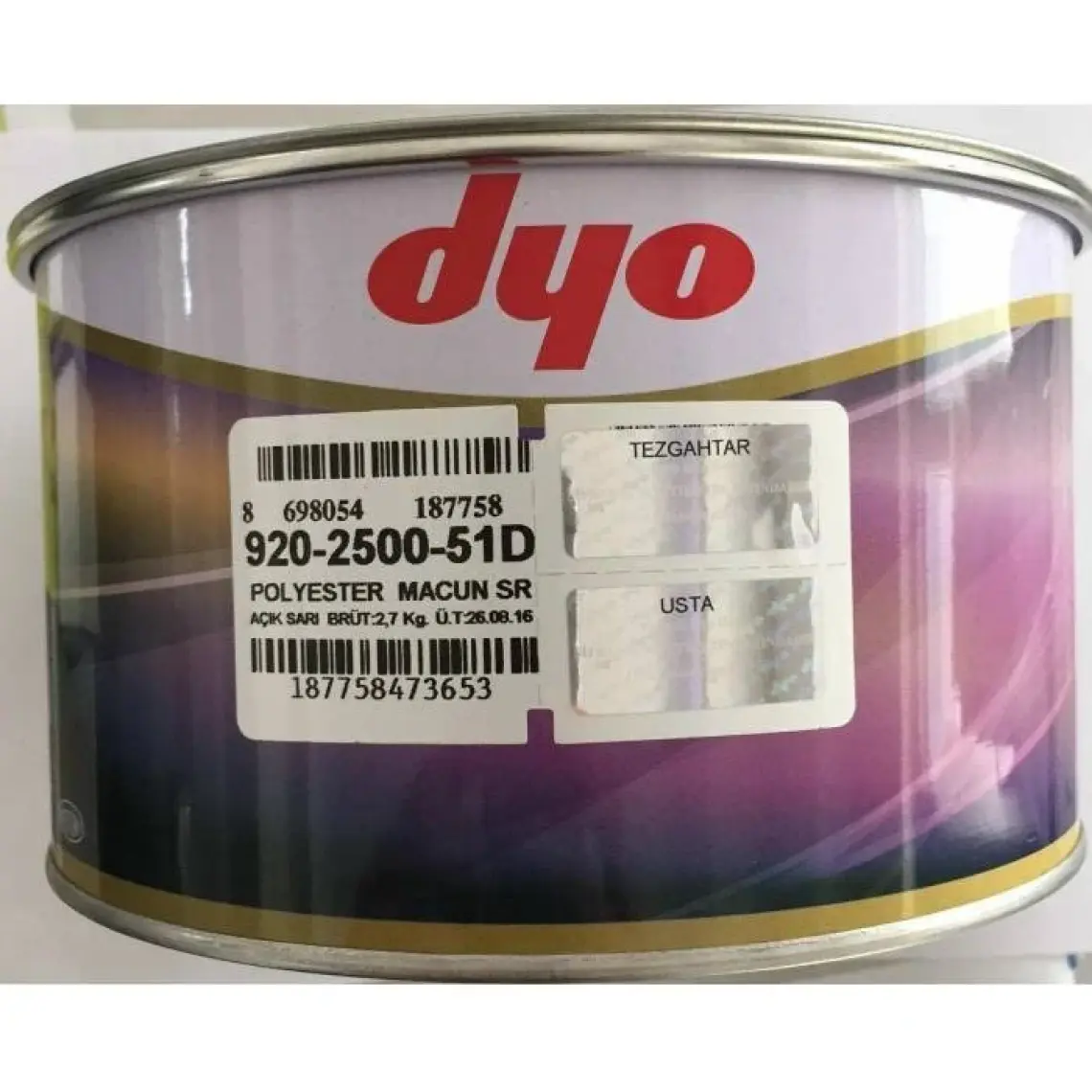 Dyo Polyester Macun SR 2.7 Kg