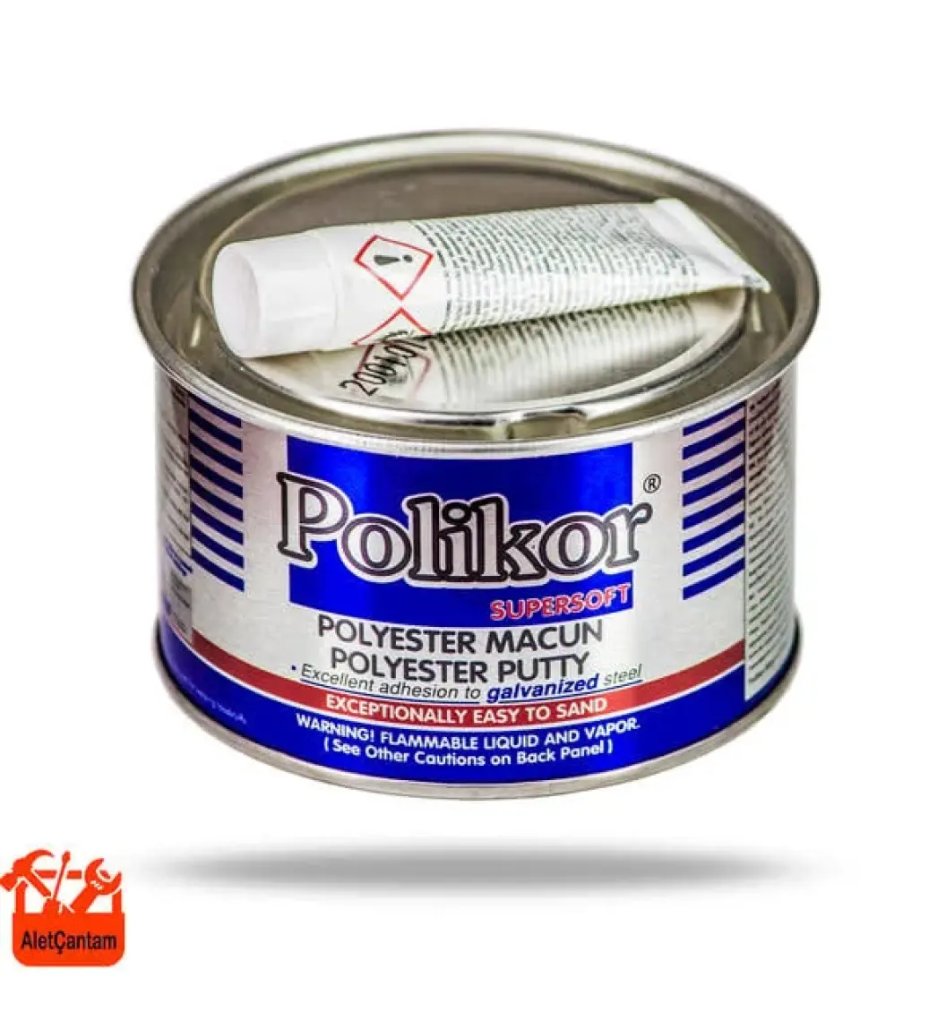 Polikor Çelik Macun Araç Oto Kaporta Macunu 825GR