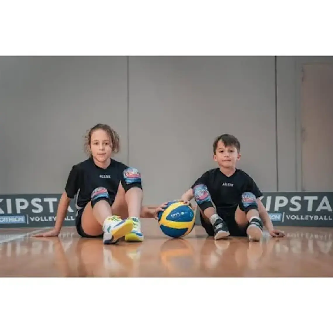 Decathlon ALLSIX Voleybol Dizliği - Siyah - VKP100