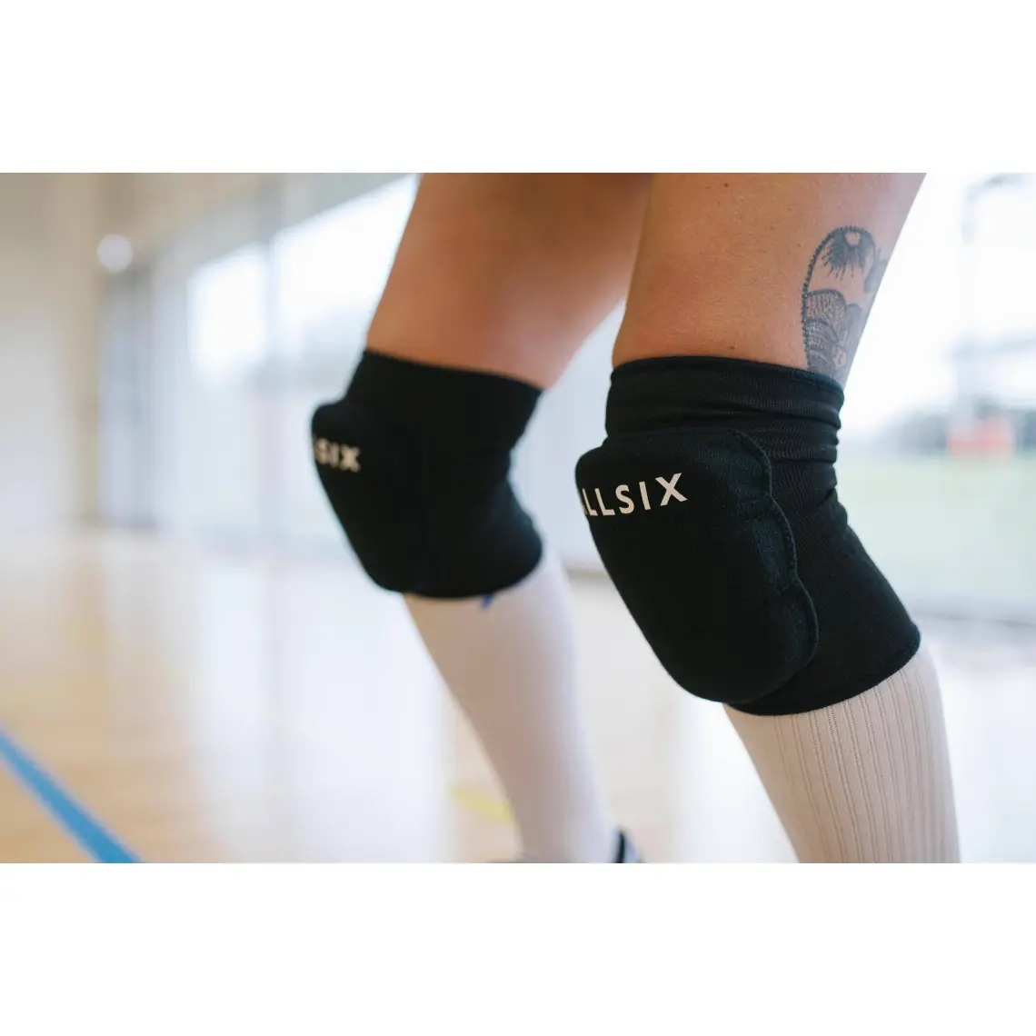 Decathlon ALLSIX Voleybol Dizliği - Siyah - VKP100