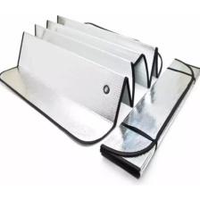 Ankaflex Oto Araç Araba Güneşliği Ön Cam Güneşliği Parlak Güneşlik Koruyucu Perde Metalize 130X60 cm