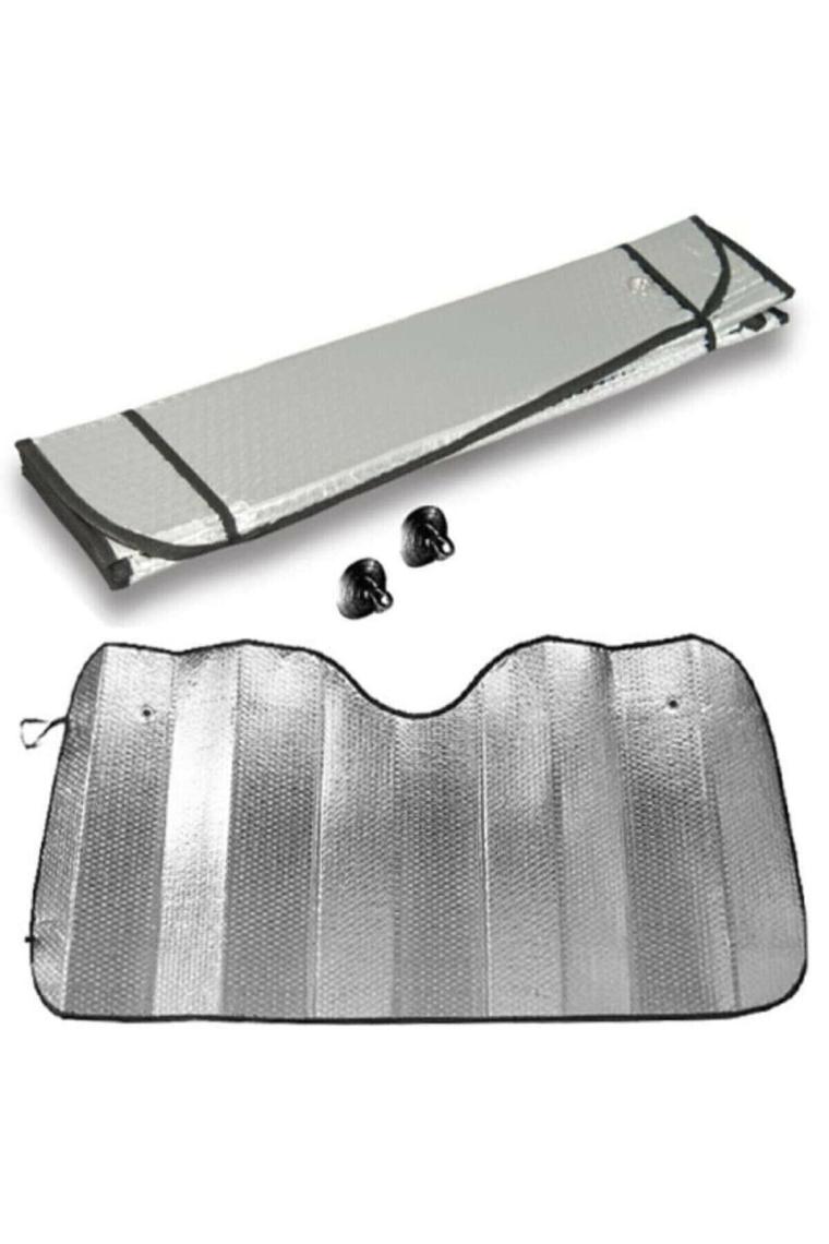 Ankanorm Ön Cam Güneşliği Araç Içi Balonlu Metalize Alüminyum Katlanabilir Oto Güneşlik (130X60 Cm)