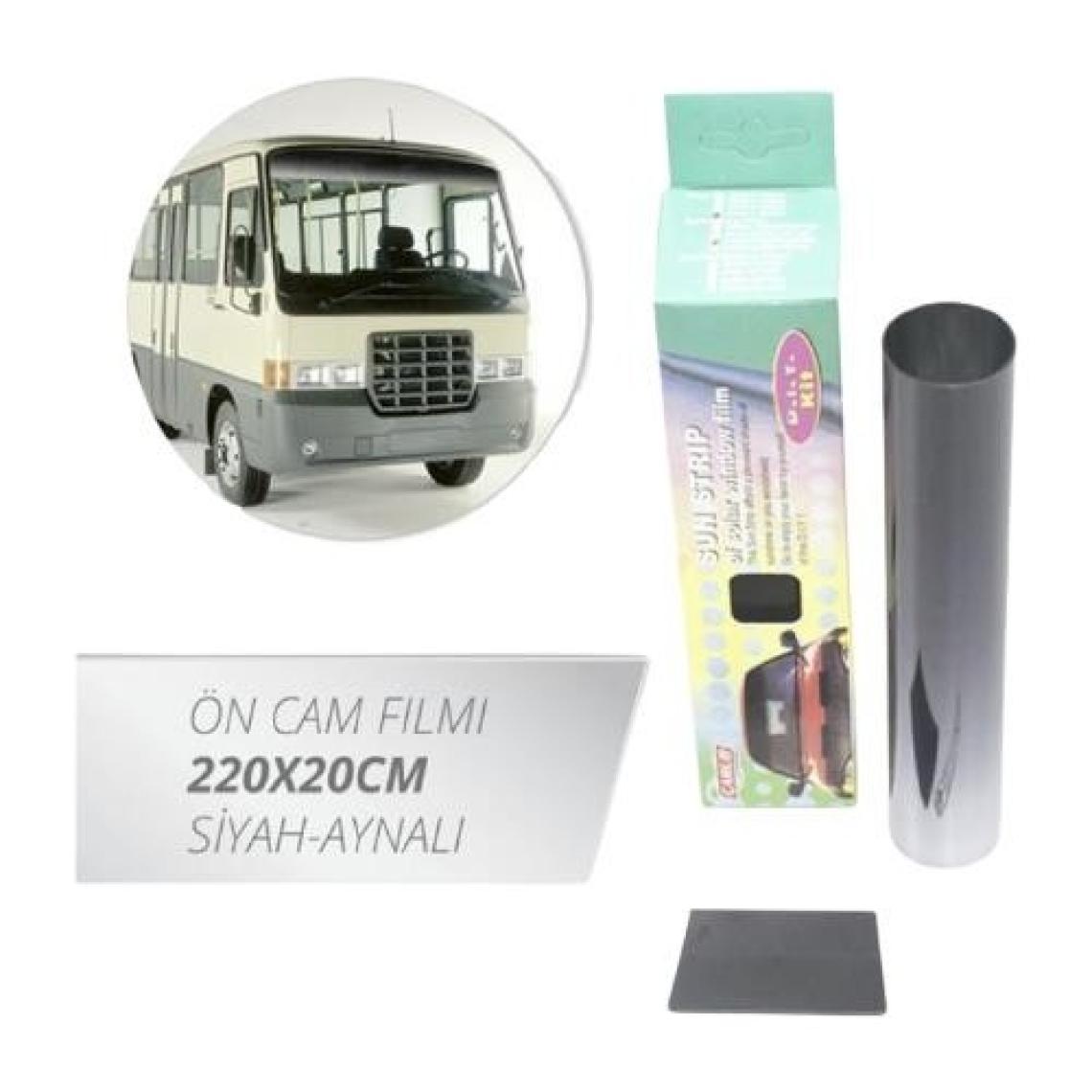Koto Ön Cam Güneşlik Filmi  220X20CM Siyah-Aynalı