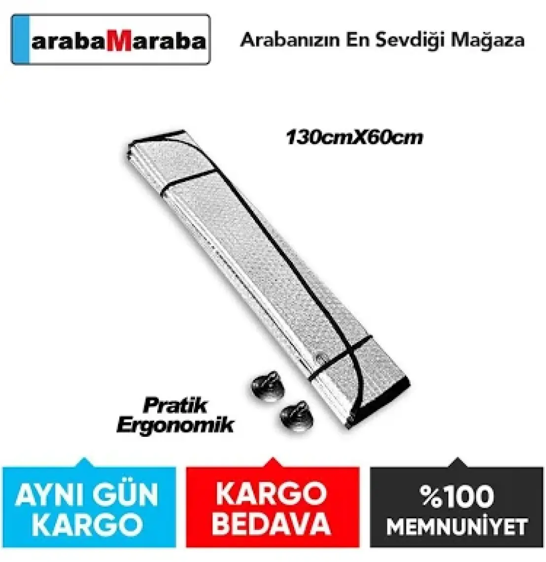 Automix Çift Taraflı Balonlu Güneşlik
