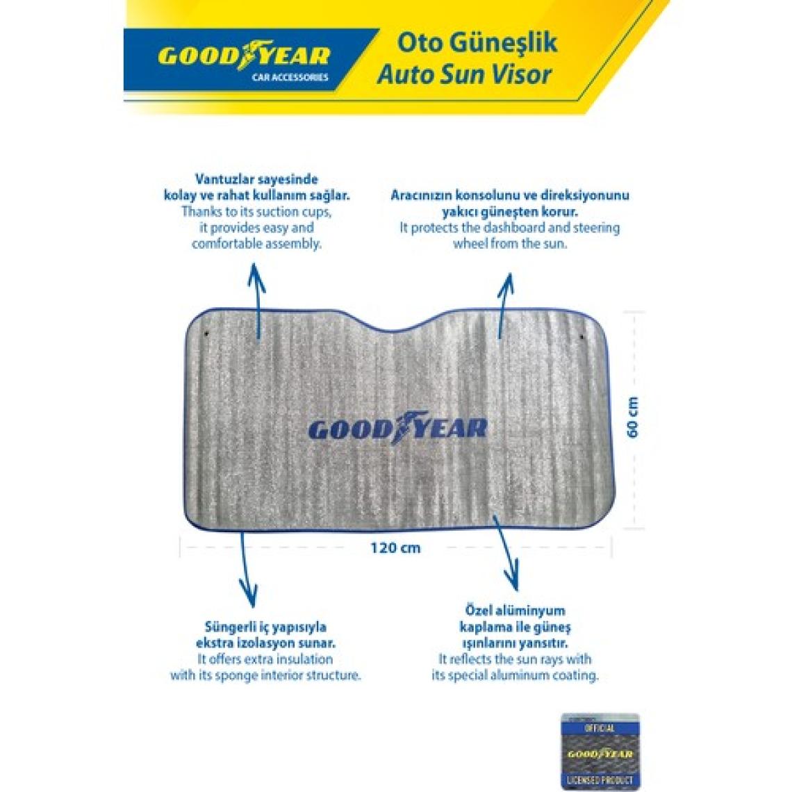 Goodyear Anti-Uv Oto Güneşlik
