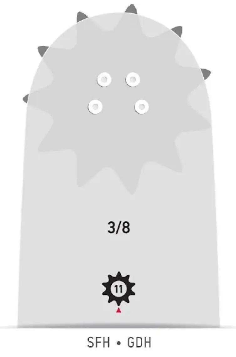 Oregon 188SFHD009 Proam Kılavuz 34 Diş 3/8 Makaralı 46 cm