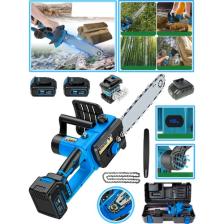 Eisenn Germany Bluer 32 cm E-3445 Bl Motor Yağ Pompalı Çift Akü 10 Pilli Dal Budama Testere Makinası