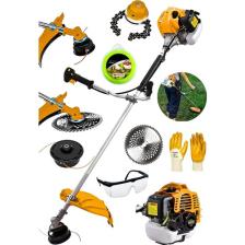 Dozzer Alman 14 Hp Tam Profesyonel Yan Tipi Benzinli Tırpan Ot Çalı Çim Biçme Makinesi + Canavar Başlık