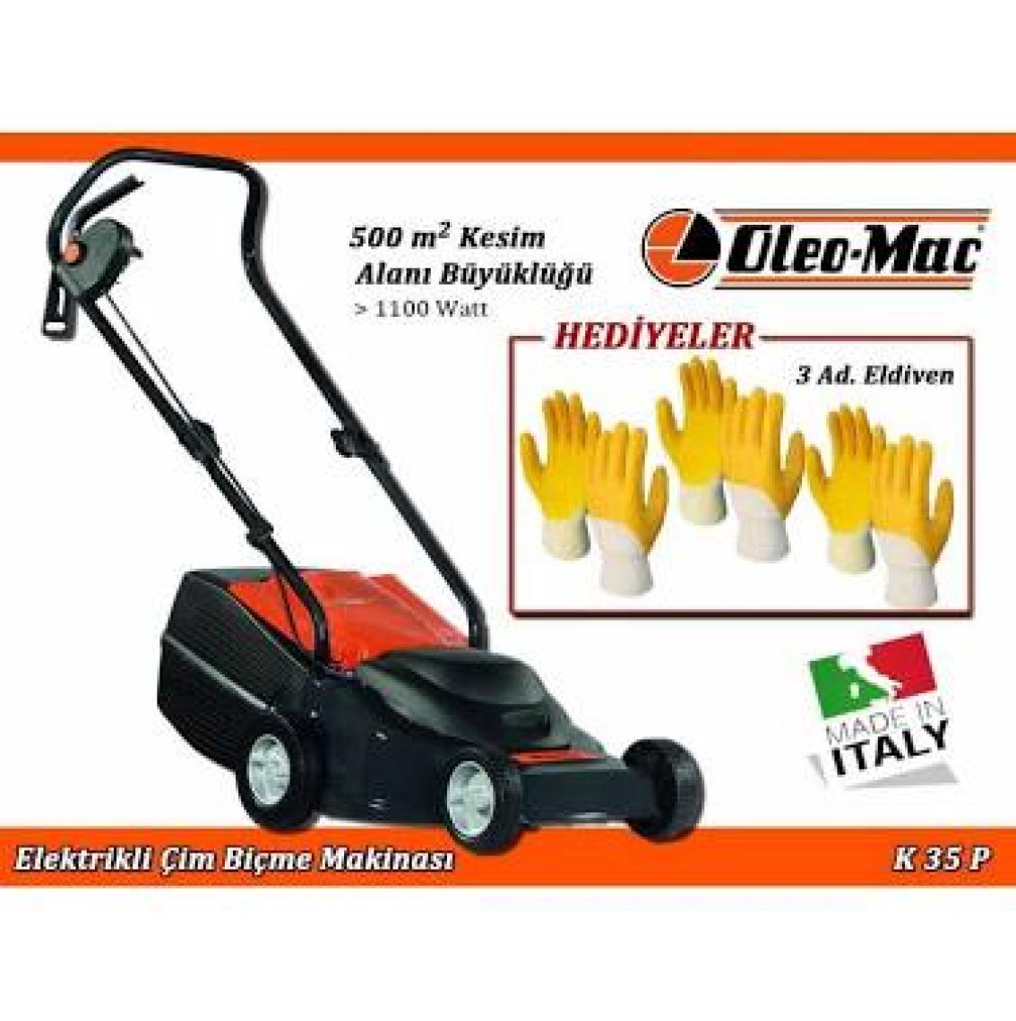 Oleo-mac K35P Elektrikli Çim Biçme Makinesi