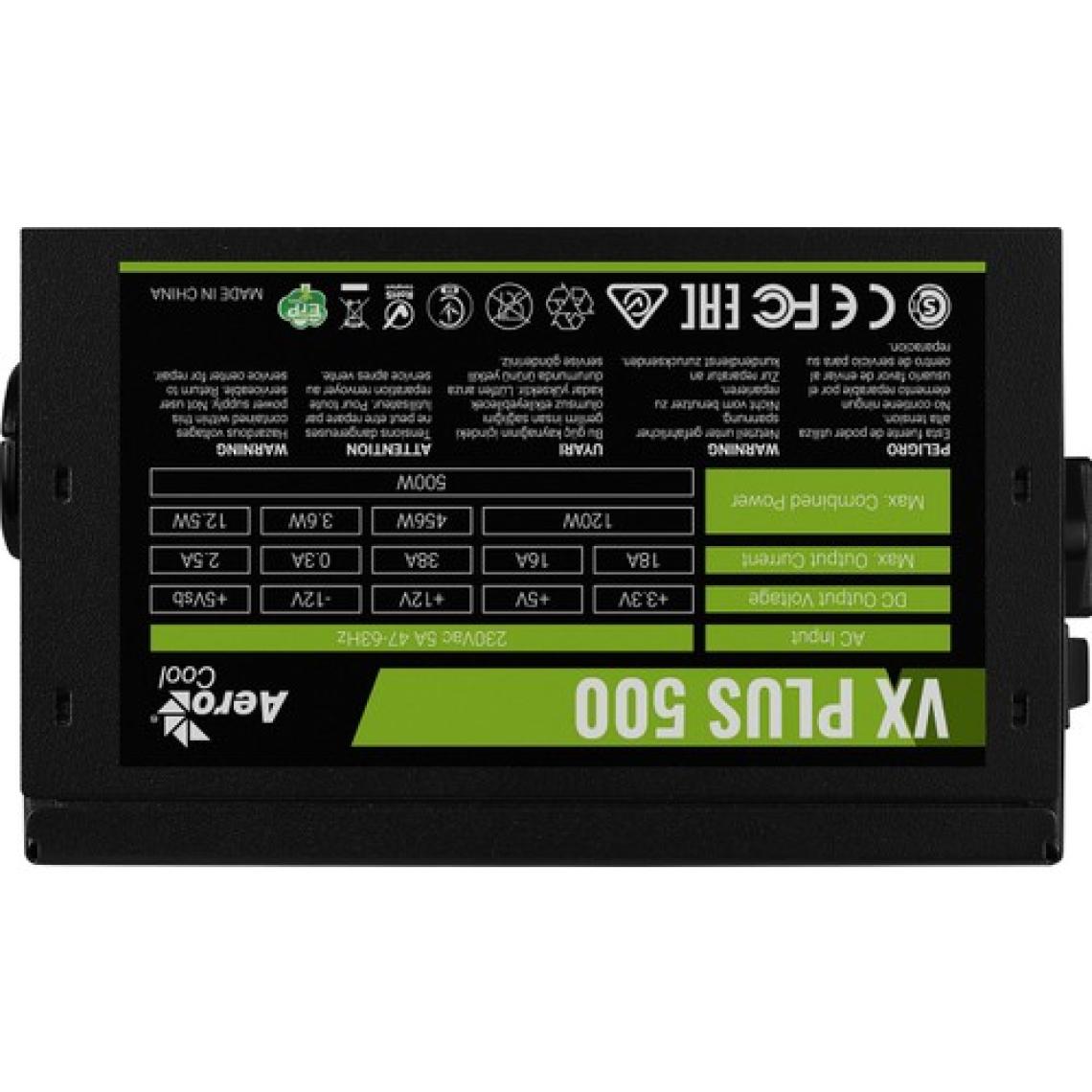 Aero Cool VX Plus 500W Güç Kaynağı (AE-VXP500)