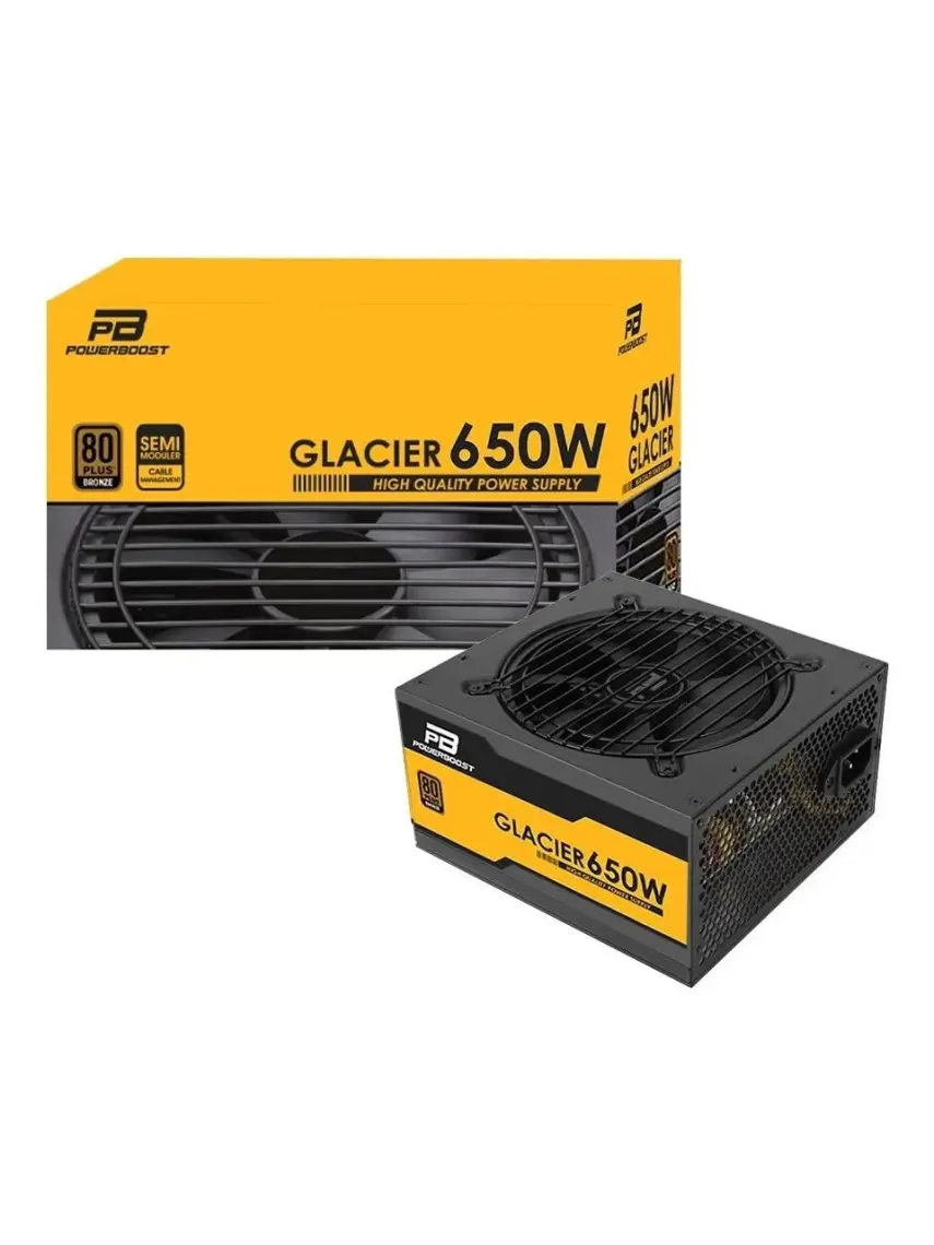 Power Boost BST-ATX650B Glacier 650W 80+ Bronze Modüler 12cm Fanlı ATX Power Supply