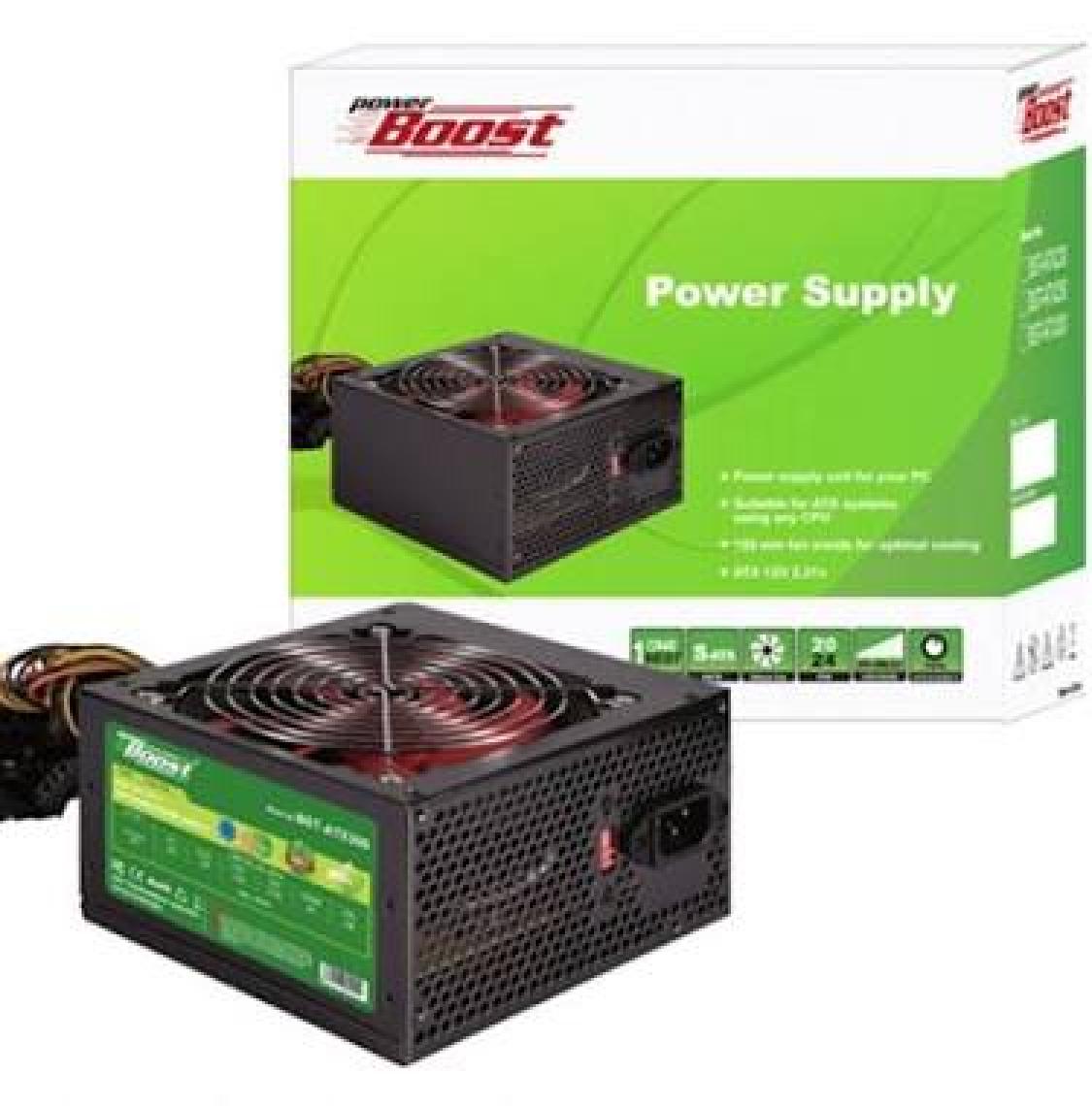 PowerBoost BST-ATX300R 300w, PPFC 12cm Kırmızı Fanlı ATX PSU (Retail Box) Güç Kaynağı