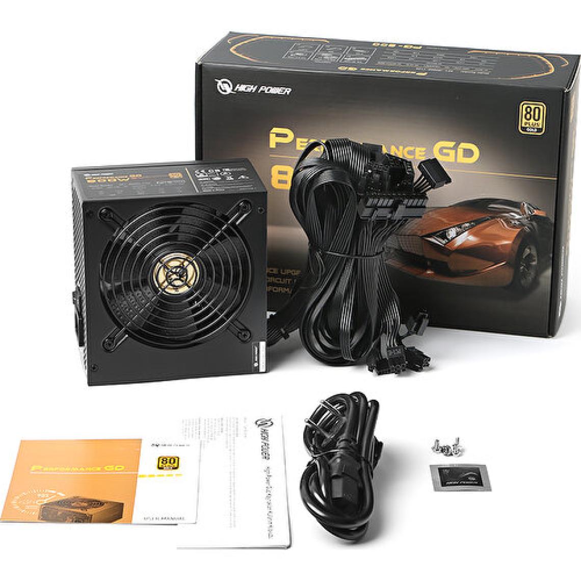 High Power Performance Gold GD HP1-J800GD-F12S 800 W Power Supply