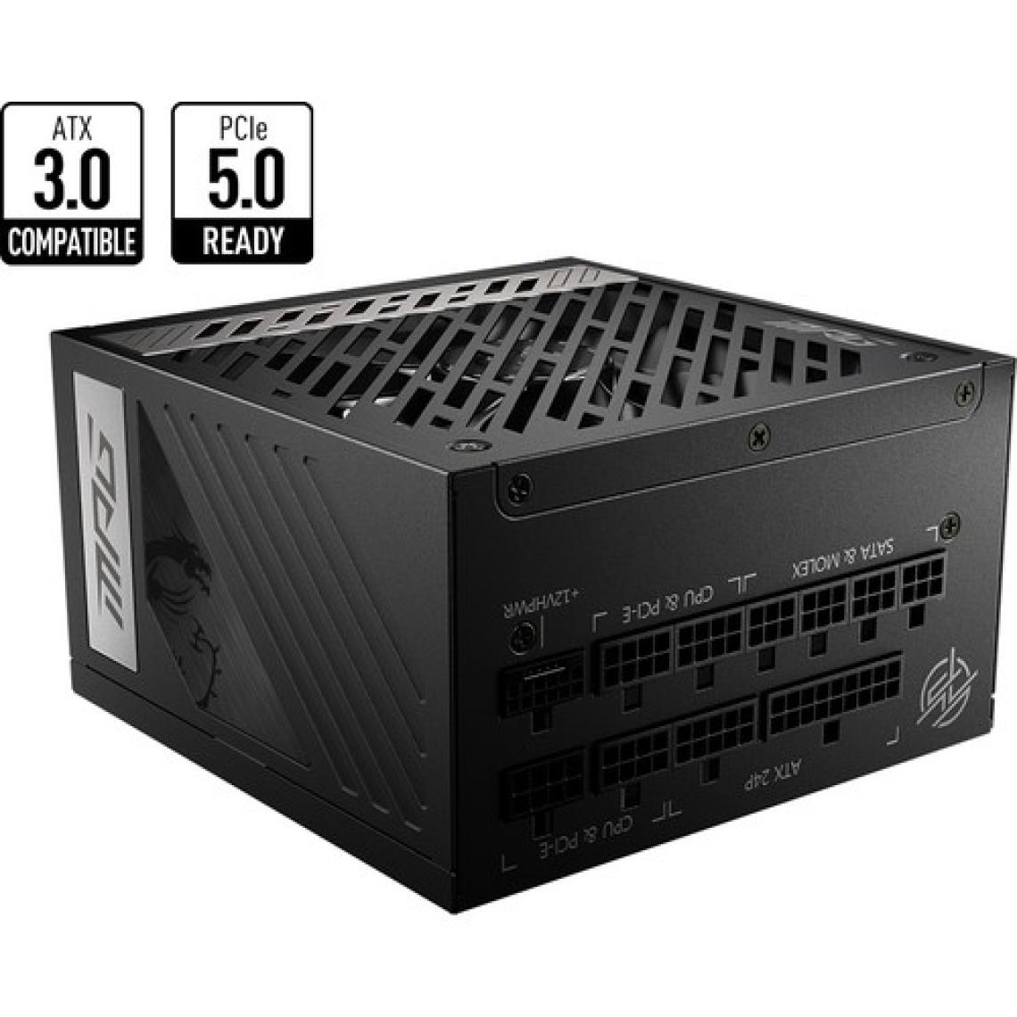 MSI PSU MPG A1000G PCIE5 1000W 80+ GOLD POWER SUPPLY