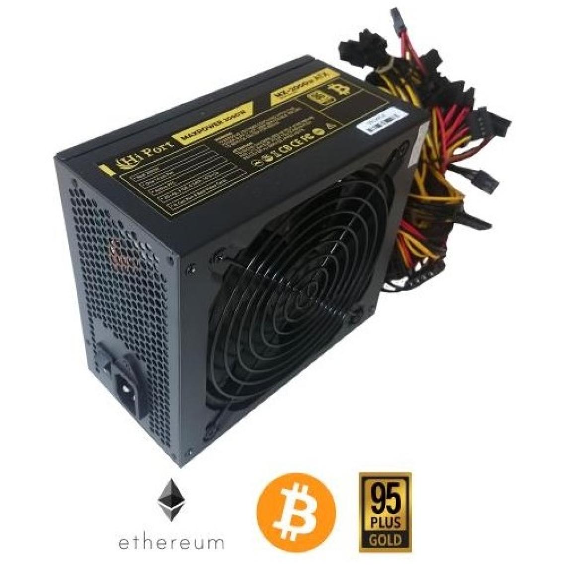 Hi Port Maxpower MX-2000W 95+ Gold 2000W Mining Güç Kaynağı