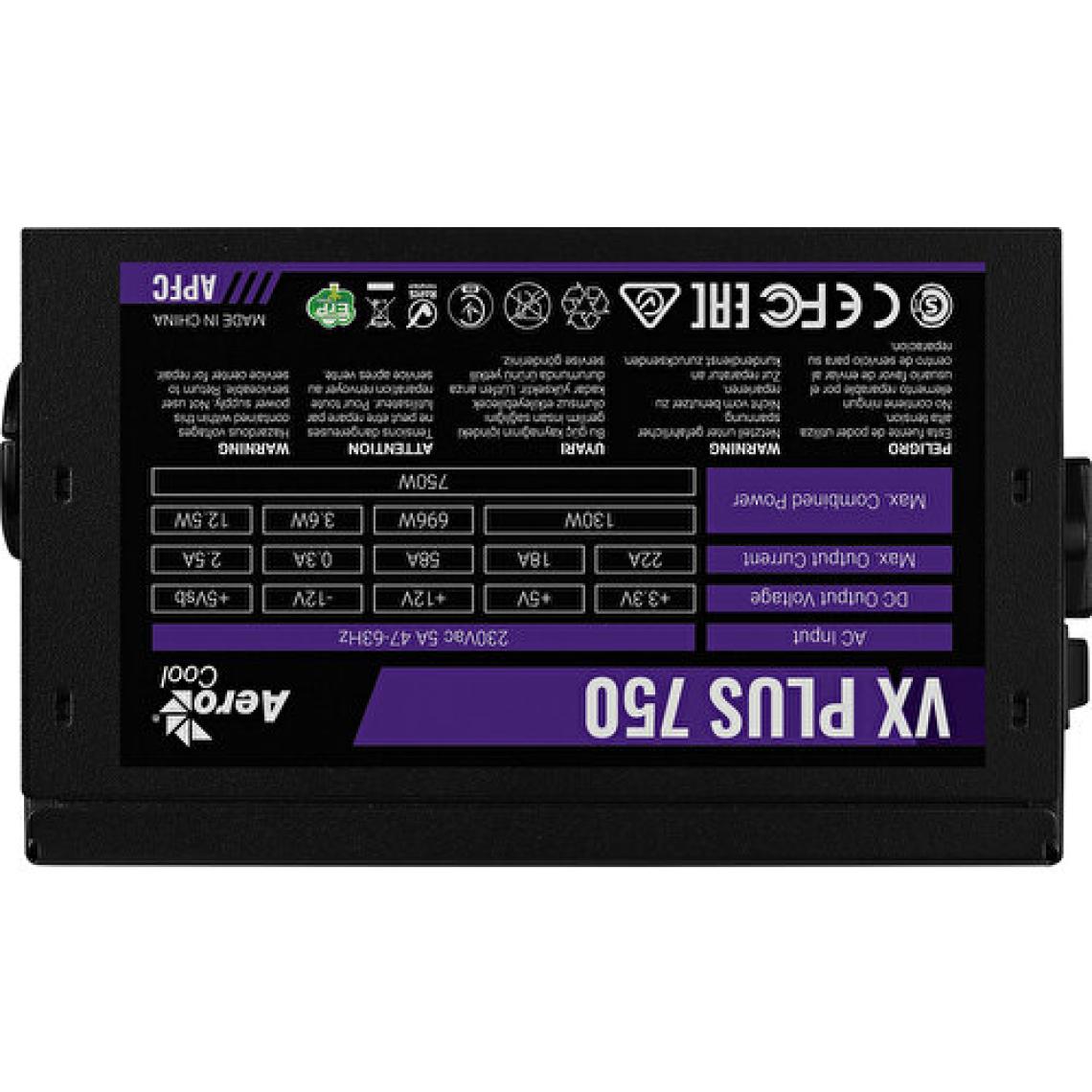 Aerocool VX Plus AE-VXP750 750 W Power Supply