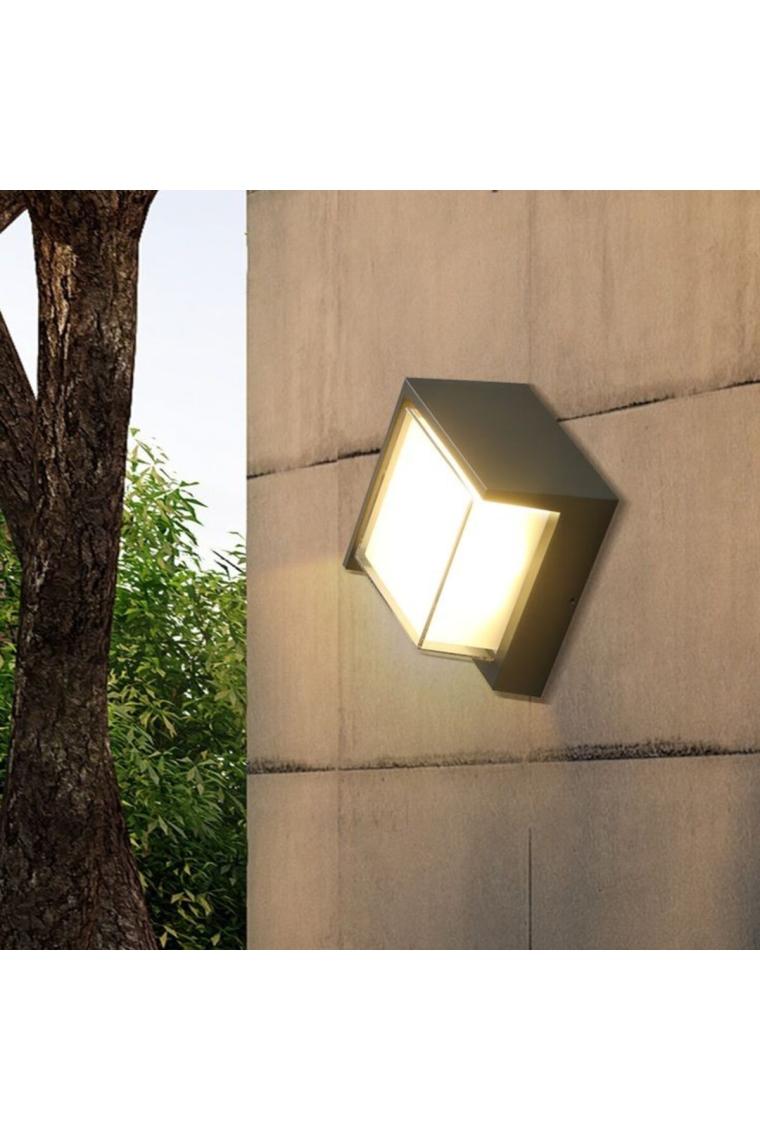 Full Reyon 12 Watt Gün Işığı Ledli Dış Mekan, Balkon, Bahçe, Duvar, Teras, Kamelya, Veranda Apliği, LED Armatür