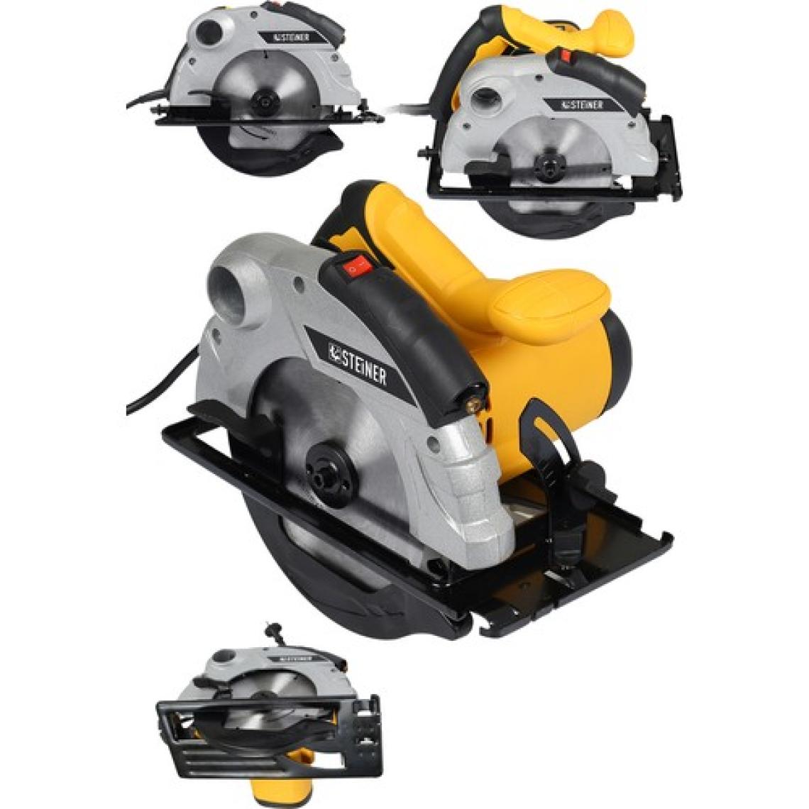 Steiner Alman 3800 Watt Lazerli Bakir Sargili Metal Şanzuman Sunta Kesme Daire Testere Makinesi 185 mm