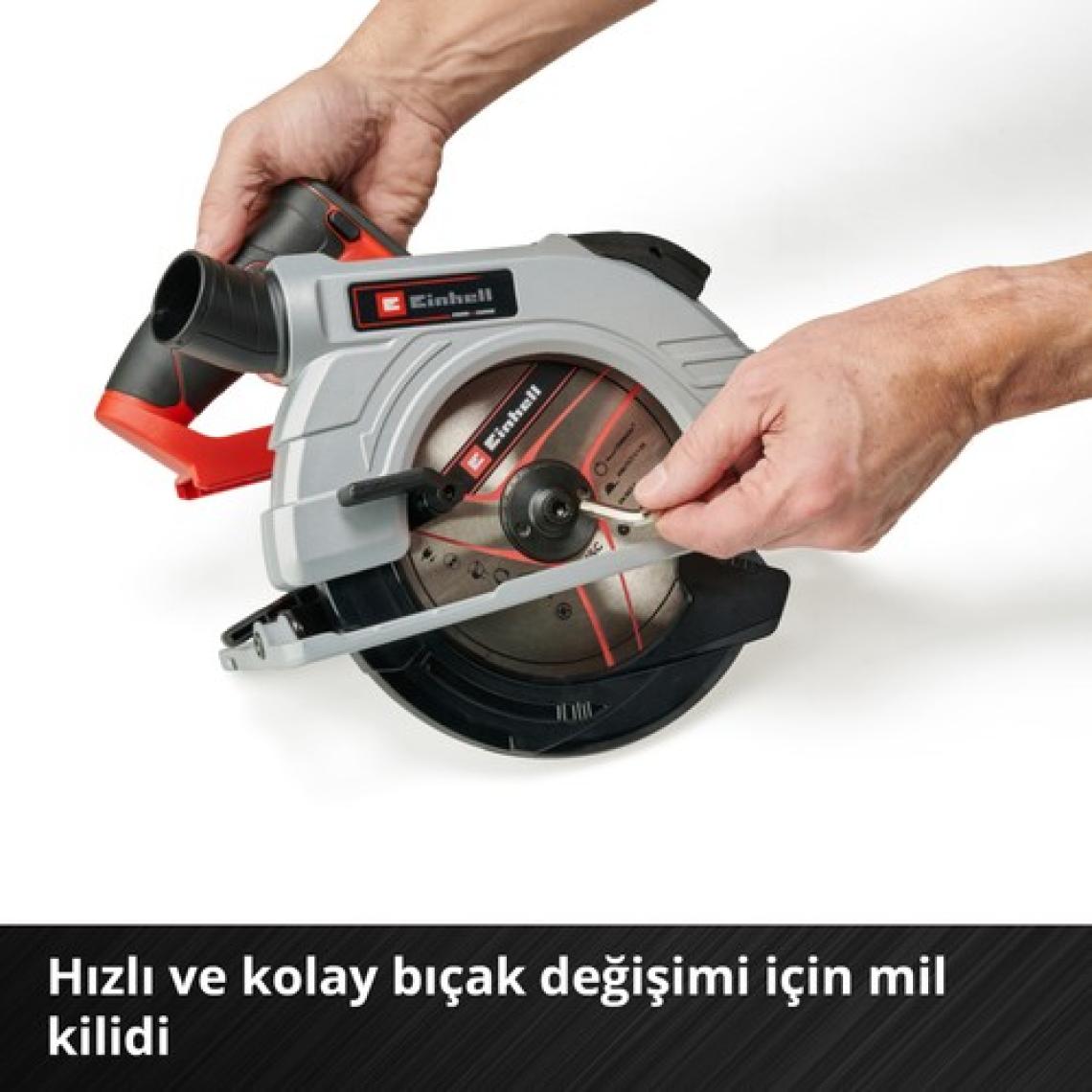 Einhell Professional Akülü Daire Testere TP-CS 18/190 Li BL-Solo Power X-Change (18 V, Ø190 mm Testere Bıçağı, Kömürsüz, 65 mm Kesim Derinliği, Aletsiz Ayar, Akü Dahil Değildir) - 4331210