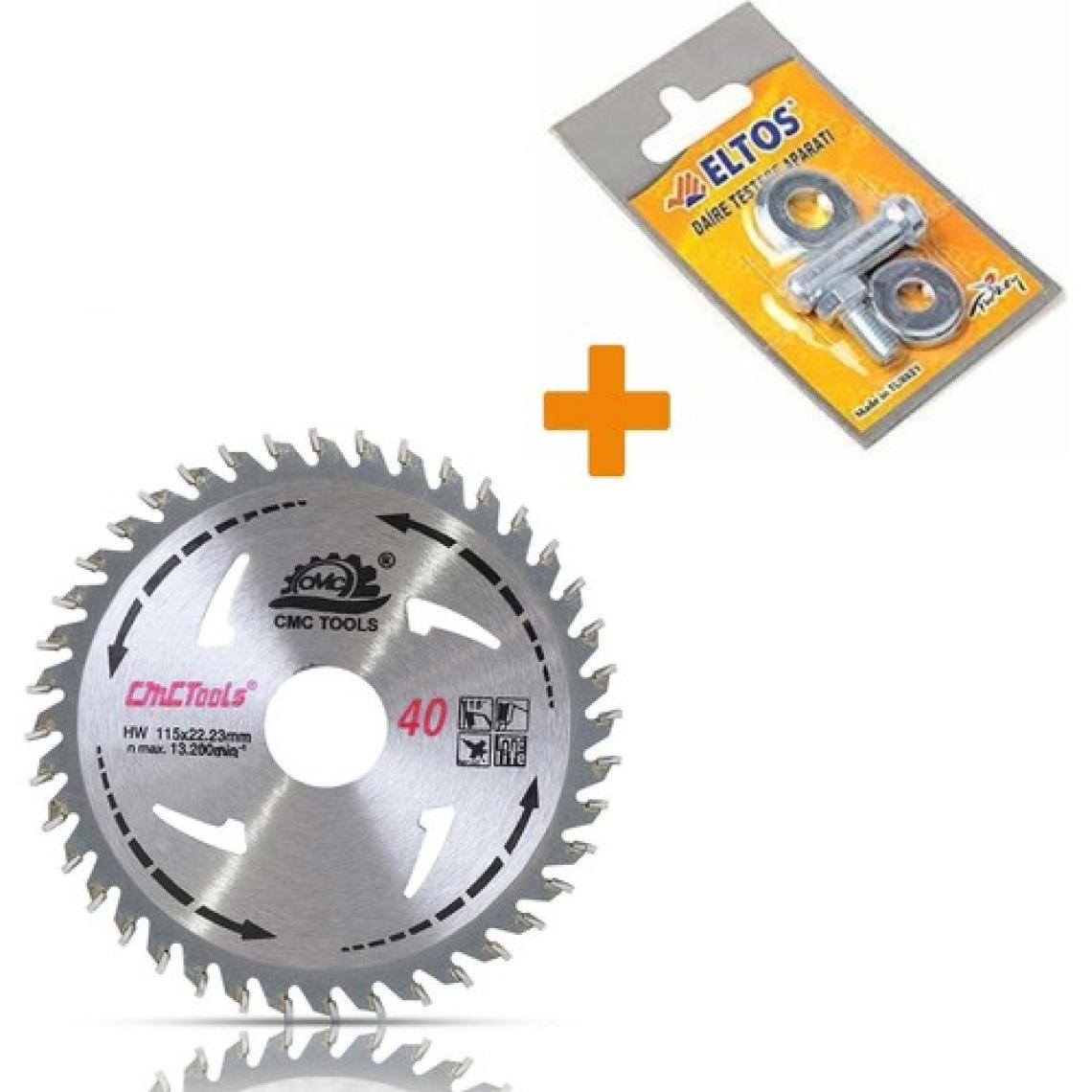 Cmc Daire Testere Bıçağı Ahşap Testeresi 115MM + Matkap Aparatı
