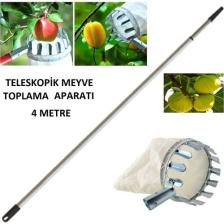 Formosa Meyve Toplama Aparatı Sepeti Çap Ø16 cm 4 Metre Teloskopik Saplı