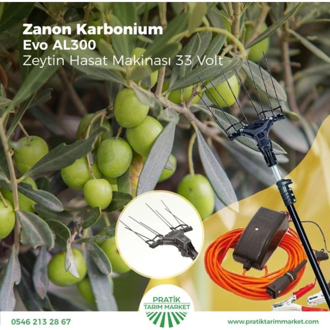 Zanon Karbonium Evo Akülü Teleskobik Zeytin Toplama & Hasat Makinesi