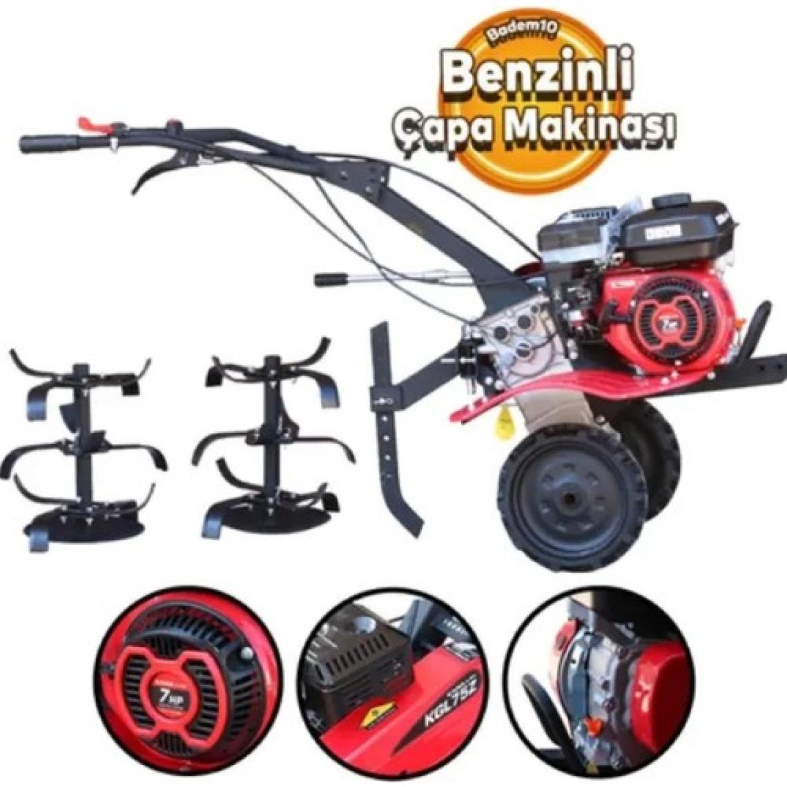 Kama By Reis KGL75Z Benzinli Ipli 7 Hp Çapa Makinası + Çapa Alt Grubu
