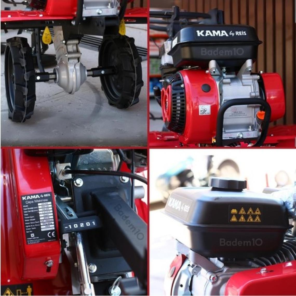 Kama By Reis KGL75Z Benzinli Ipli 7 Hp Çapa Makinası + Çapa Alt Grubu