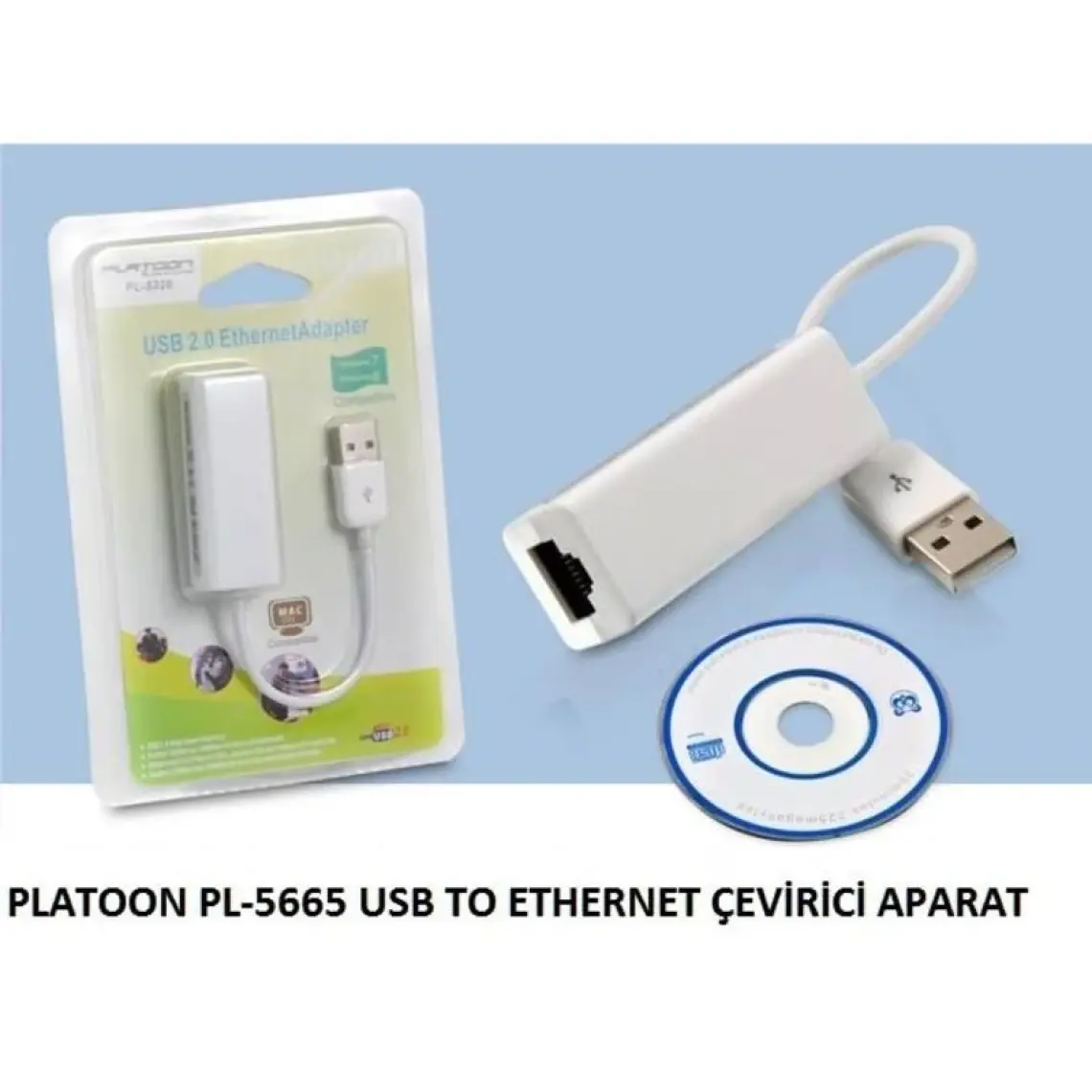 Whitecom Usb Ethernet Kartı Kablolu Lan Ethernet Card Çevirici Dönüştürücü