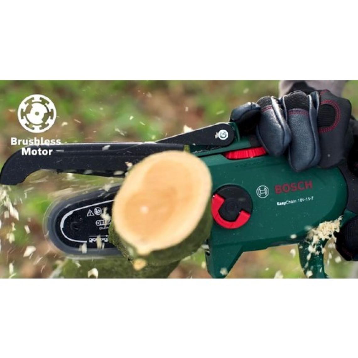 Bosch EasyChain 18V-15-7 Tek Akülü Zincirli Budama Makinesi