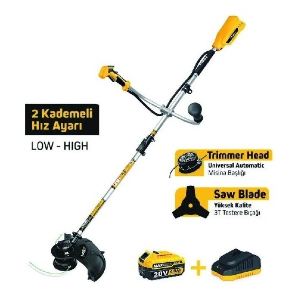 Sgs Akülü Tırpan 20V 4.0AH