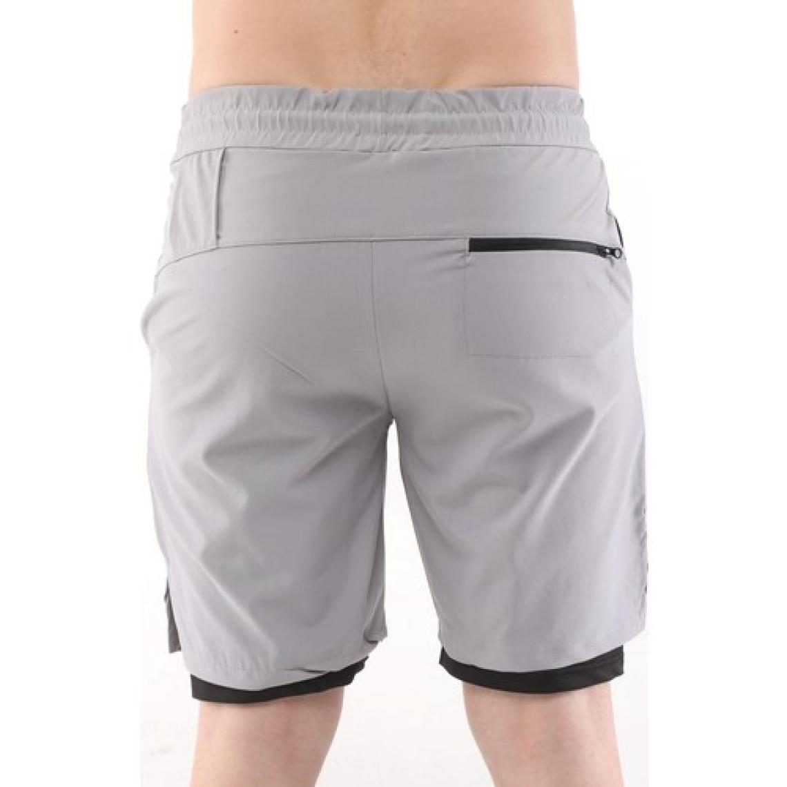 Ghassy Co. Ghassy Co Erkek Running Hızlı Kuruma Micropolyester Arka Fermuar Cepli ve Havlu Halkalı Antrenman Futbol Fitness Kısa Taytlı Şort