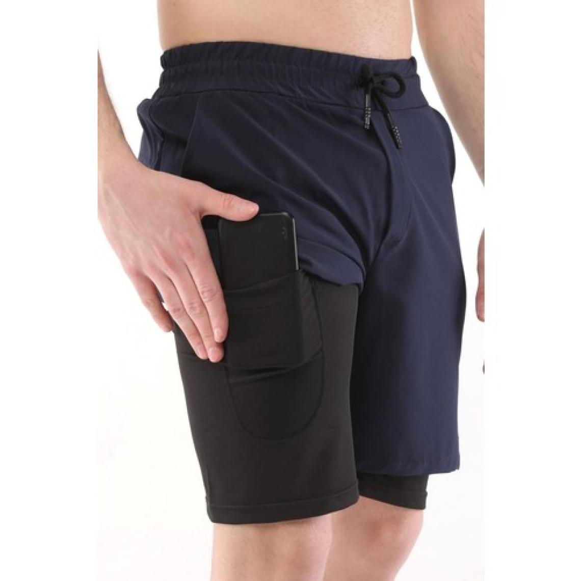 Ghassy Co. Ghassy Co Erkek Running Hızlı Kuruma Micropolyester Arka Fermuar Cepli ve Havlu Halkalı Antrenman Futbol Fitness Kısa Taytlı Şort