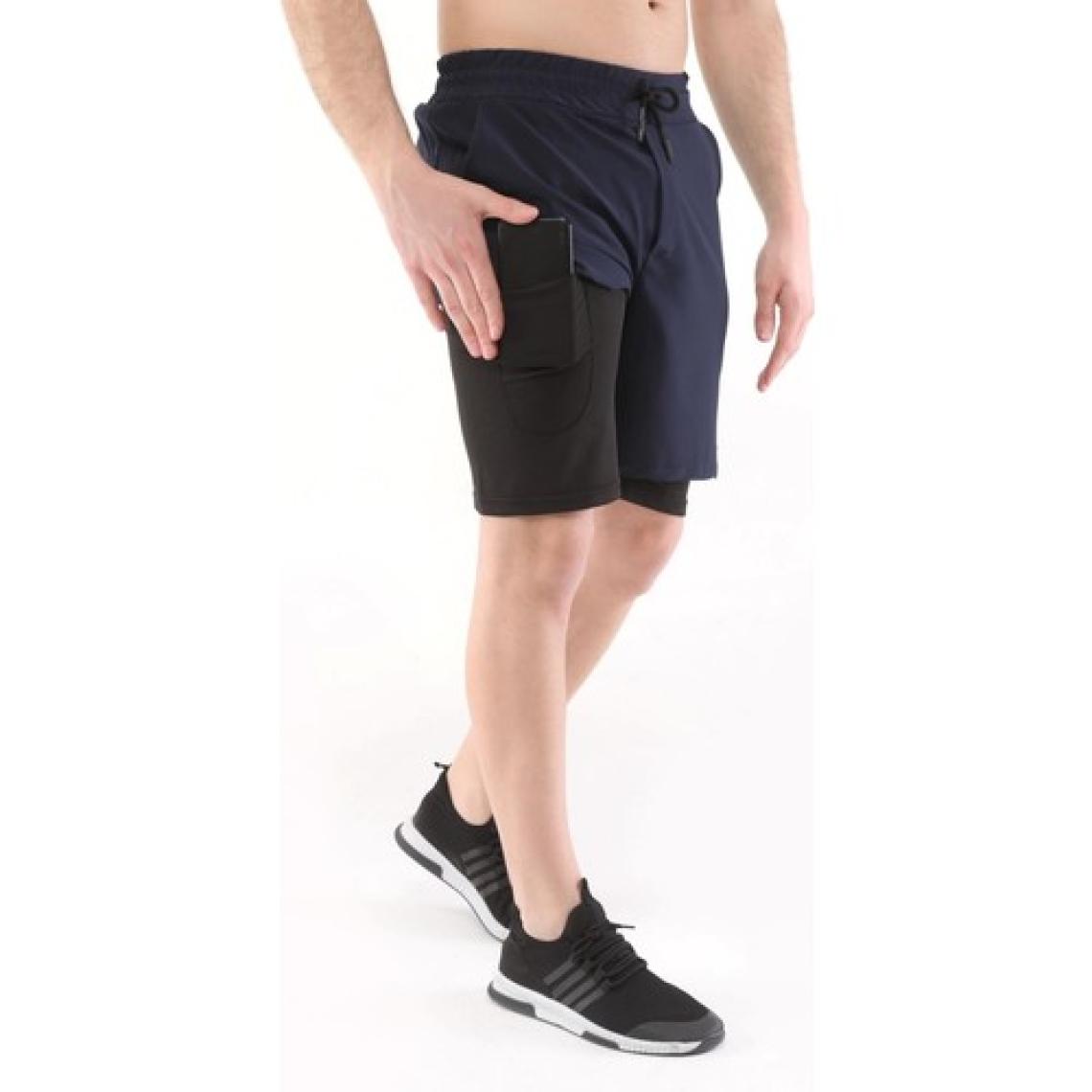 Ghassy Co. Ghassy Co Erkek Running Hızlı Kuruma Micropolyester Arka Fermuar Cepli ve Havlu Halkalı Antrenman Futbol Fitness Kısa Taytlı Şort
