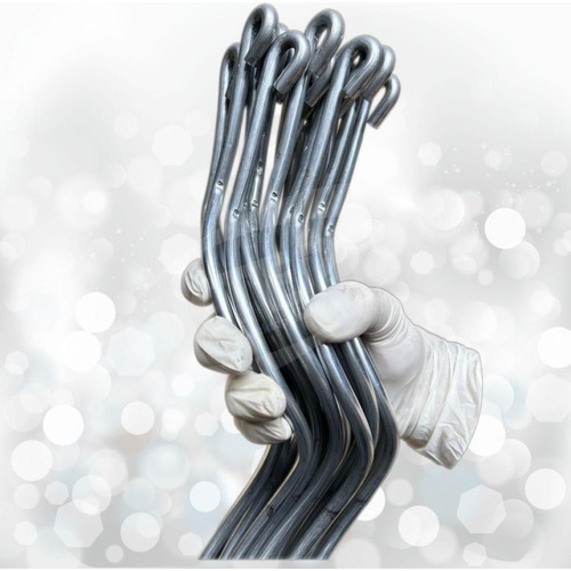 Aktepe Group 10 Adet 150 Cm Metal Spiral Bitki Destek Çubuğu Fidan Bağlama Teli ve Çiçek Teli