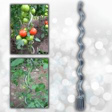 Aktepe Group 10 Adet 150 Cm Metal Spiral Bitki Destek Çubuğu Fidan Bağlama Teli ve Çiçek Teli