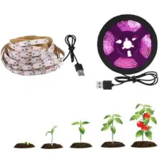 Profisher Tam Spektrum Bitki Büyütme Şerit Işık 5V USB Uç 2 m Dış Mekan