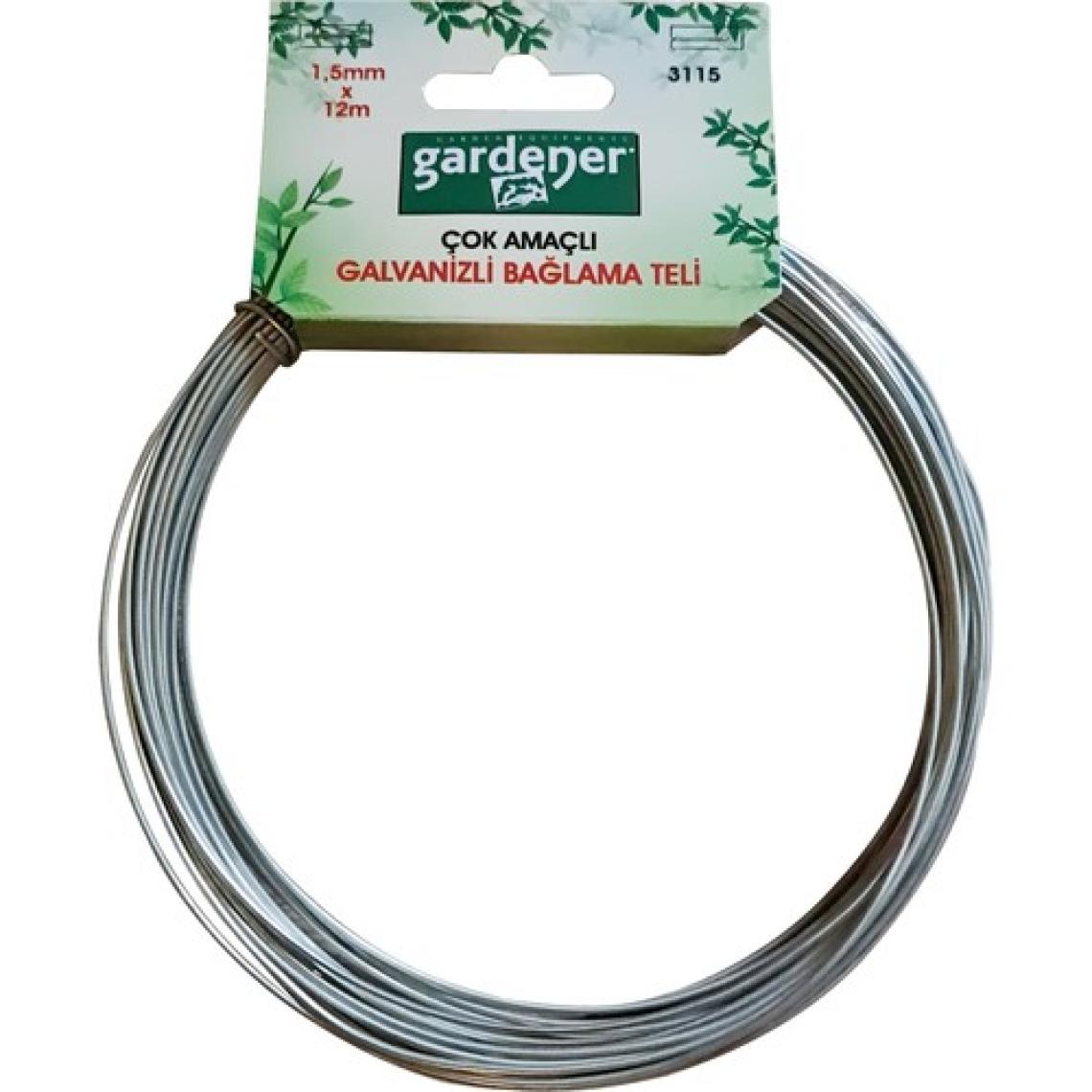 Gardener 3115 Galvanizli Çok Amaçlı Bağlama Teli - 1,5mm x 12M Paslanmaz