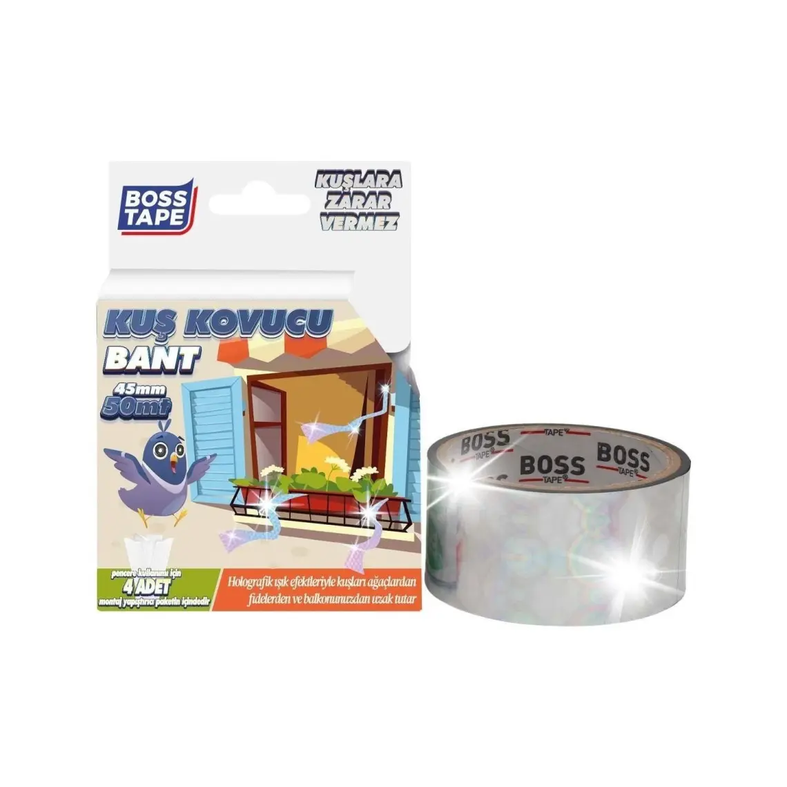 Boss Tape Kuş Uzaklaştırıcı Holografik Şerit Bant