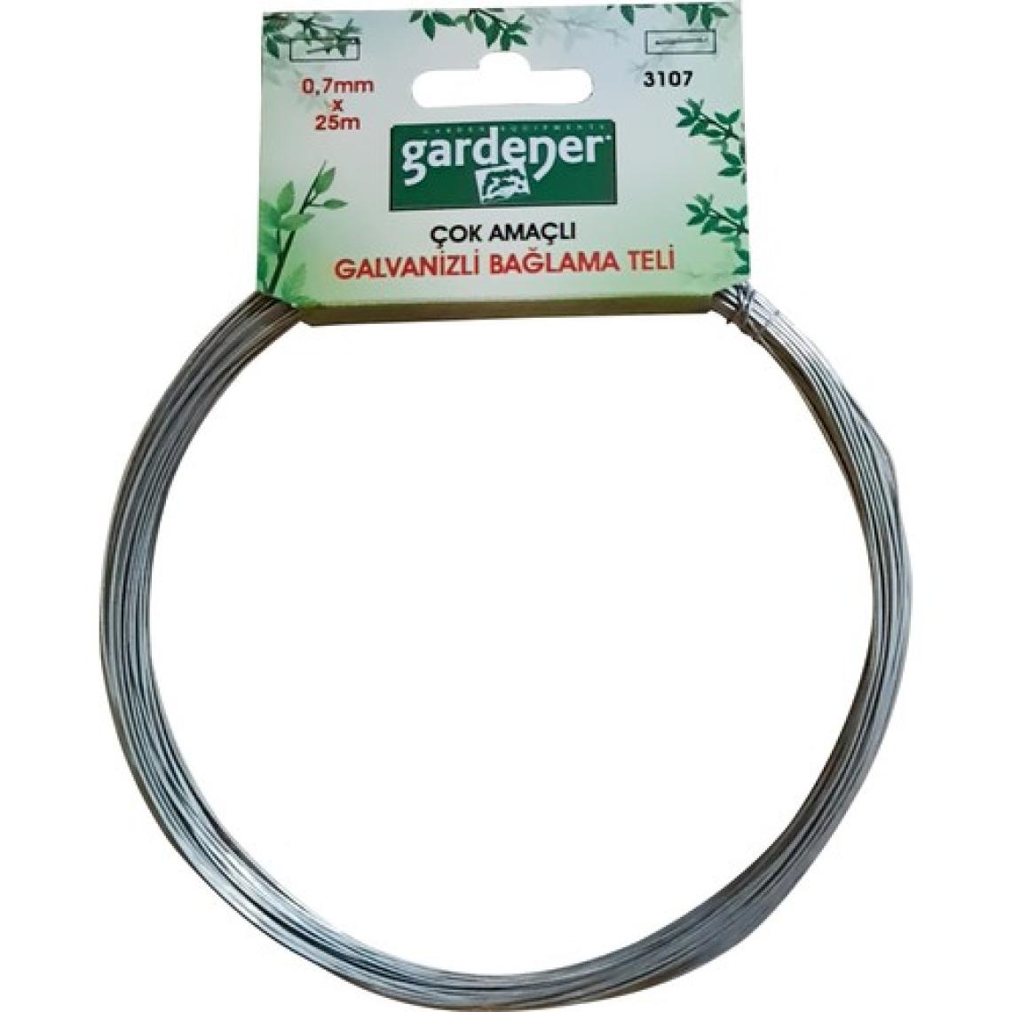 Gardener 3107 Galvanizli Çok Amaçlı Bağlama Teli - 0,7mm x 25M Paslanmaz