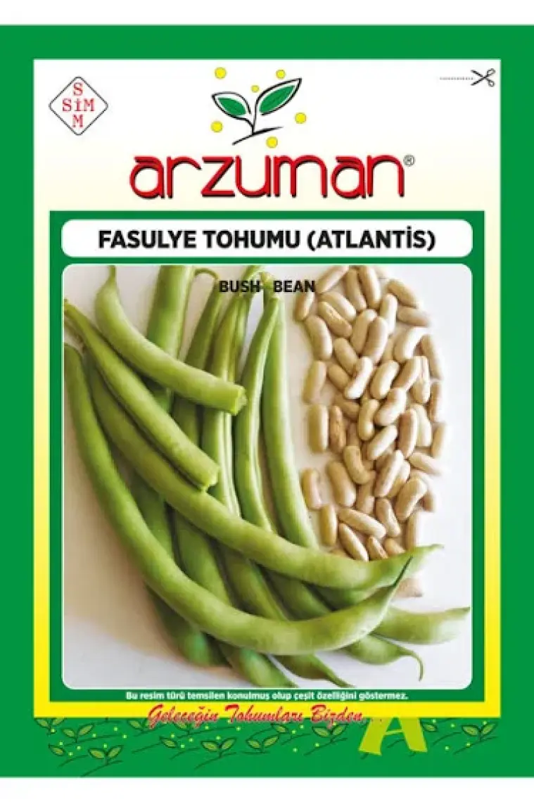 Arzuman Atlantis (Kırk Günlük) Oturak Fasülye Tohumu 50 Gram