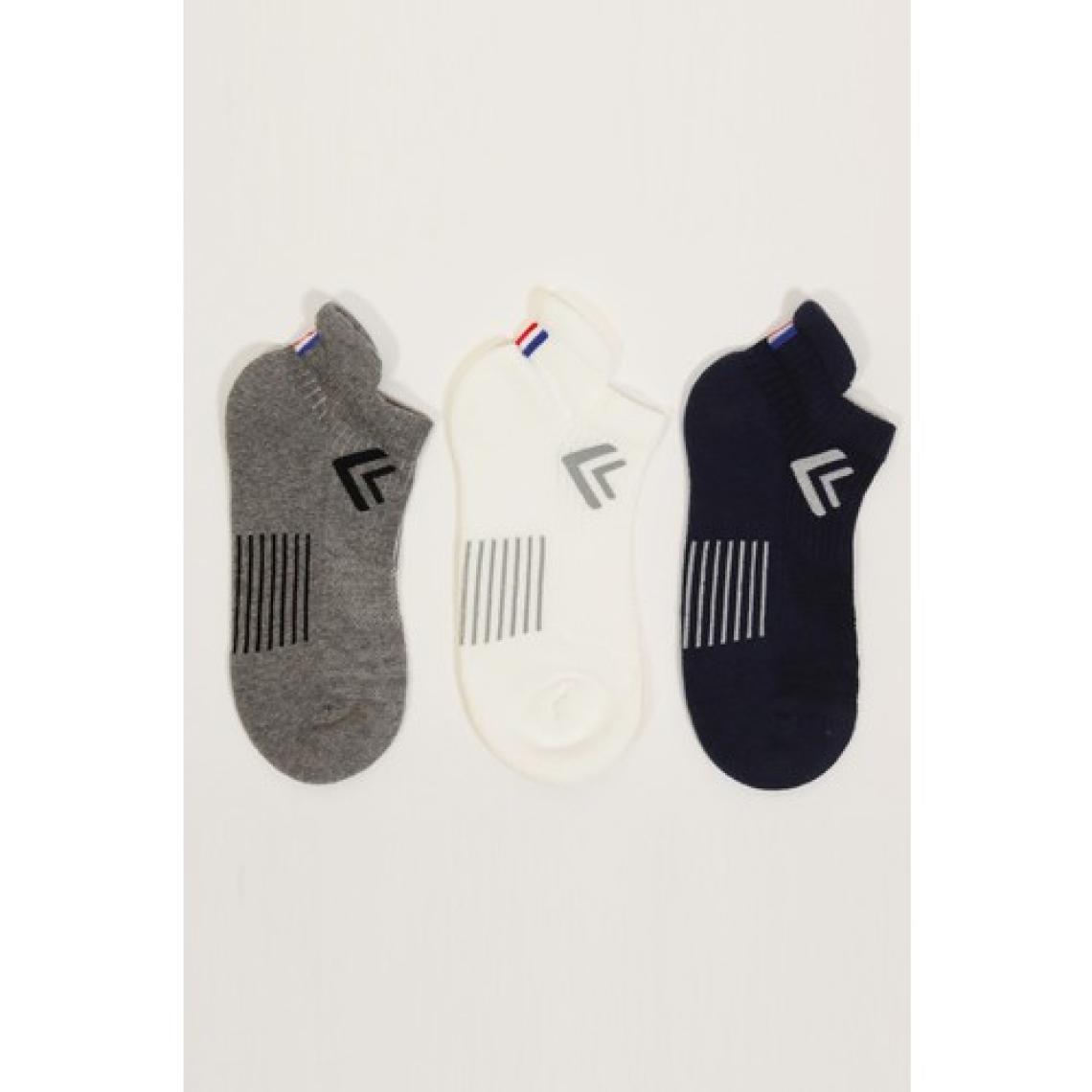 Katia & Bony  3'lü Paket Golf Unisex Step Çorap Beyaz/lacivert/grey